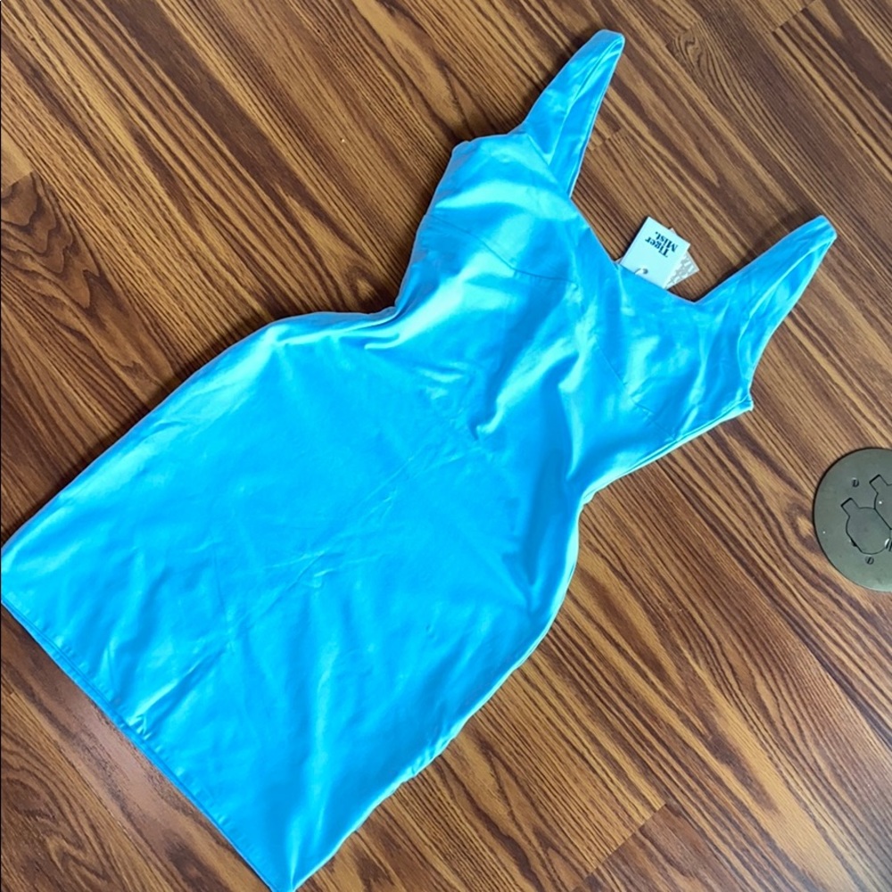 Tiger Mist Blue Mini Dress